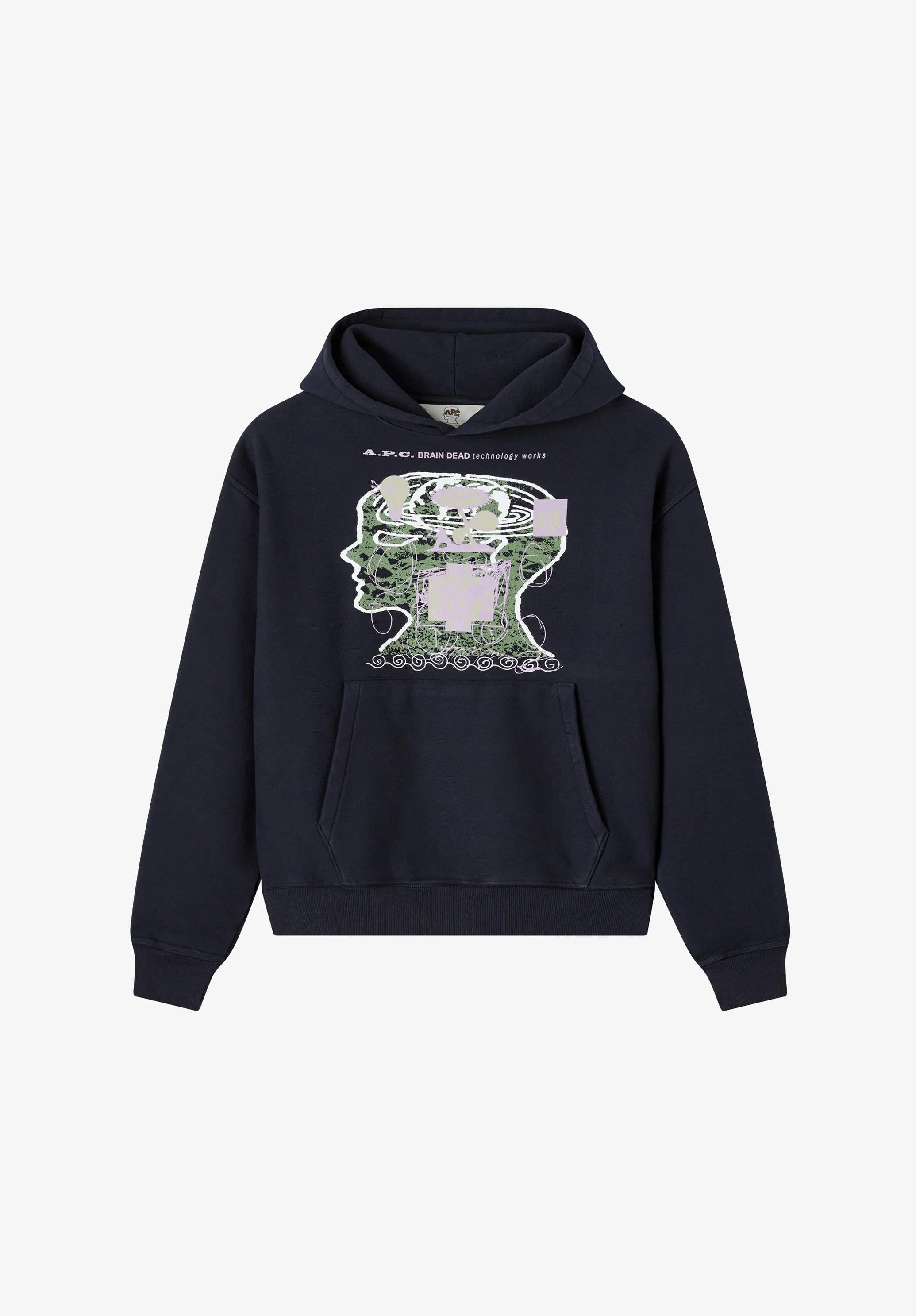 A.P.C. x Brain Dead Technology Works hoodie