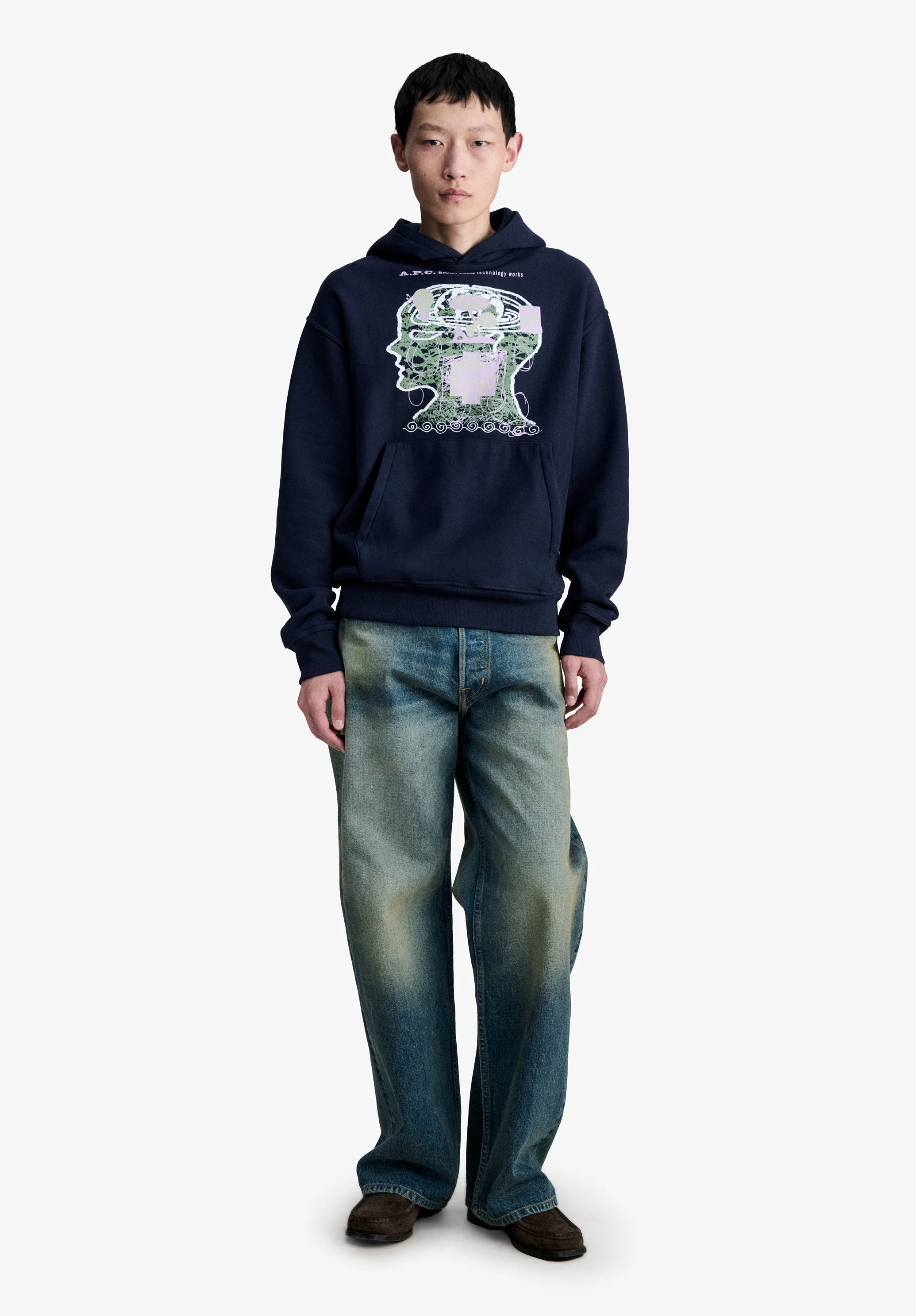 A.P.C. x Brain Dead Technology Works hoodie - Image 2