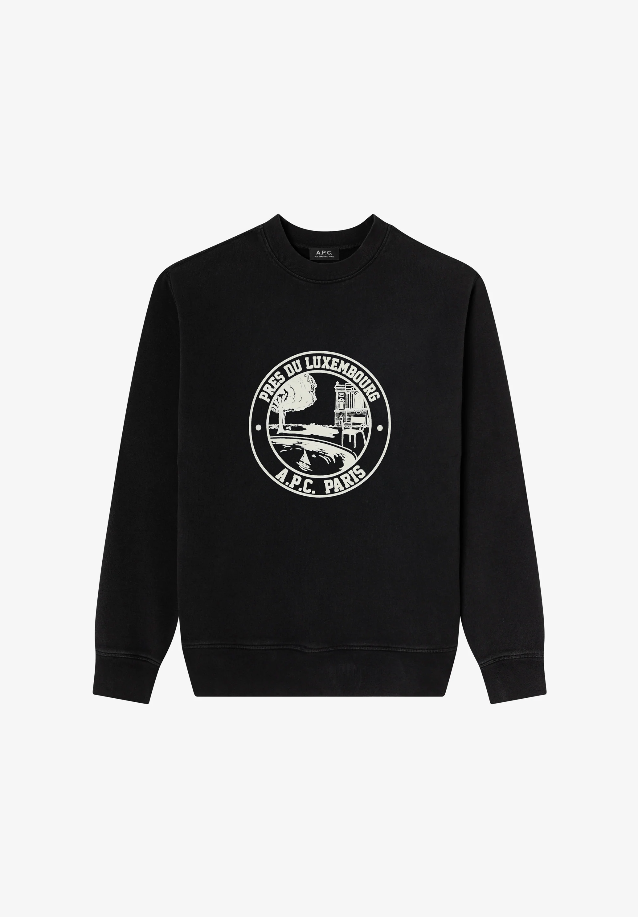 Black sweatshirt with garden logo