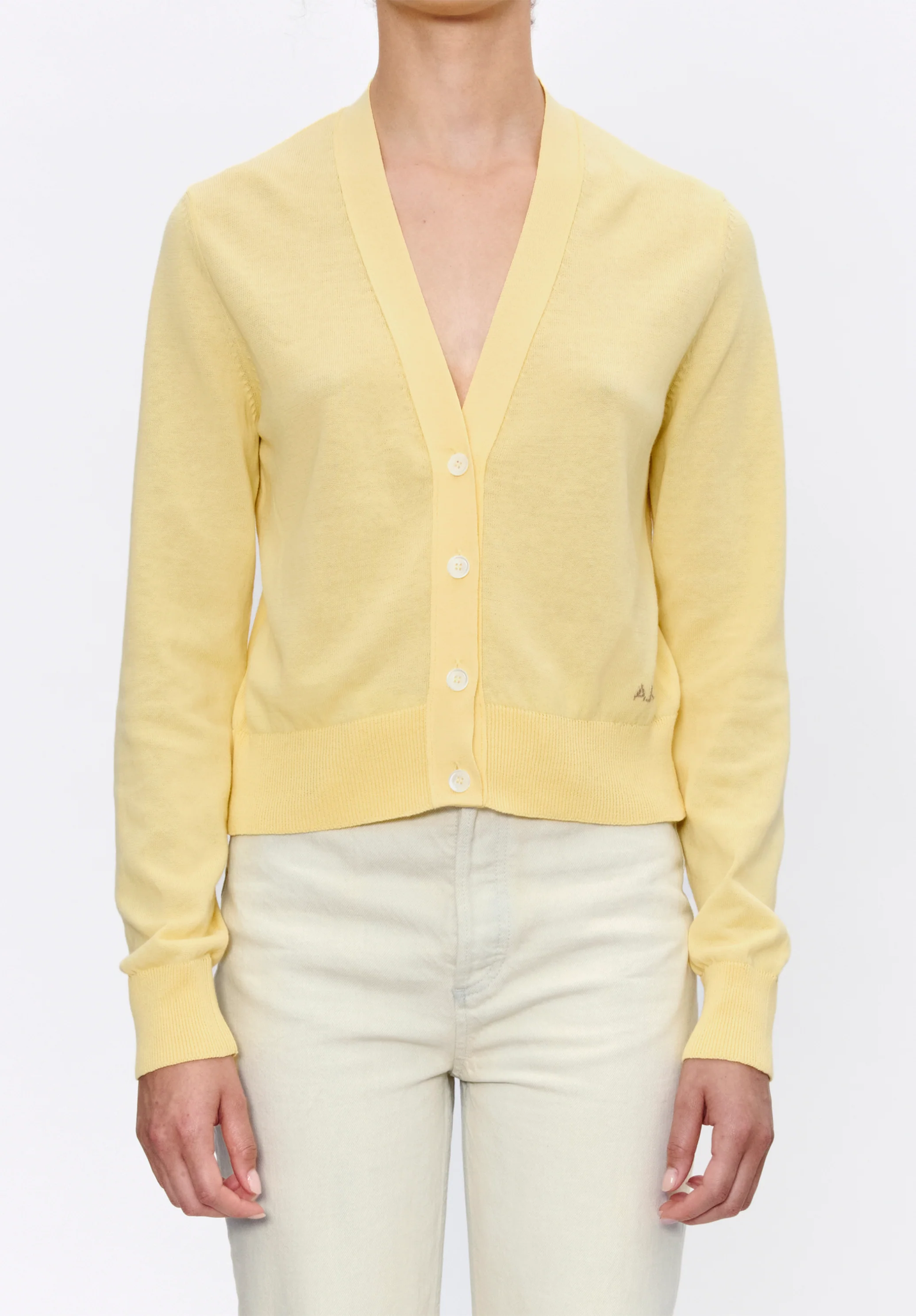 Deep V-neck cardigan - Image 4