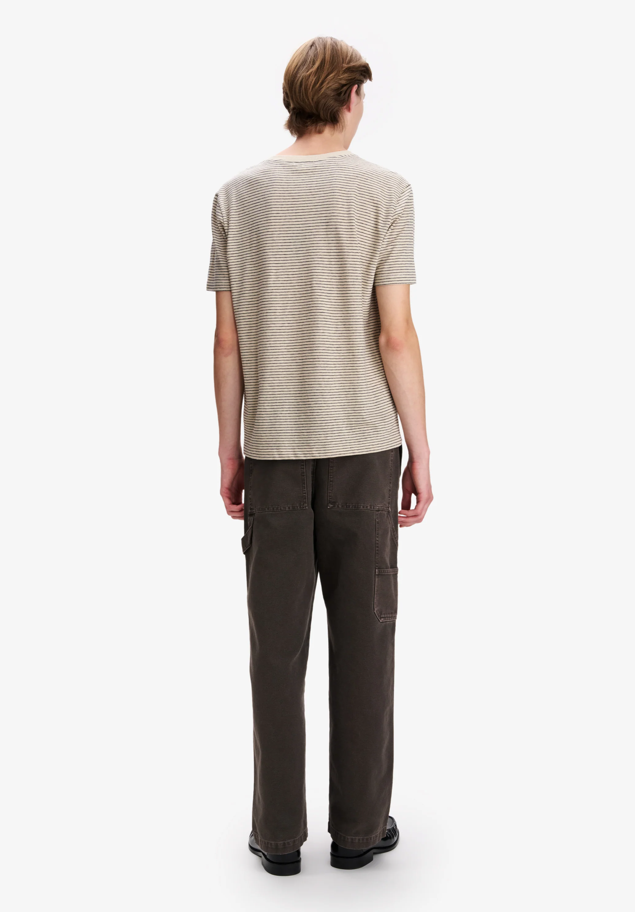Ecru t-shirt with black stripes - Image 3