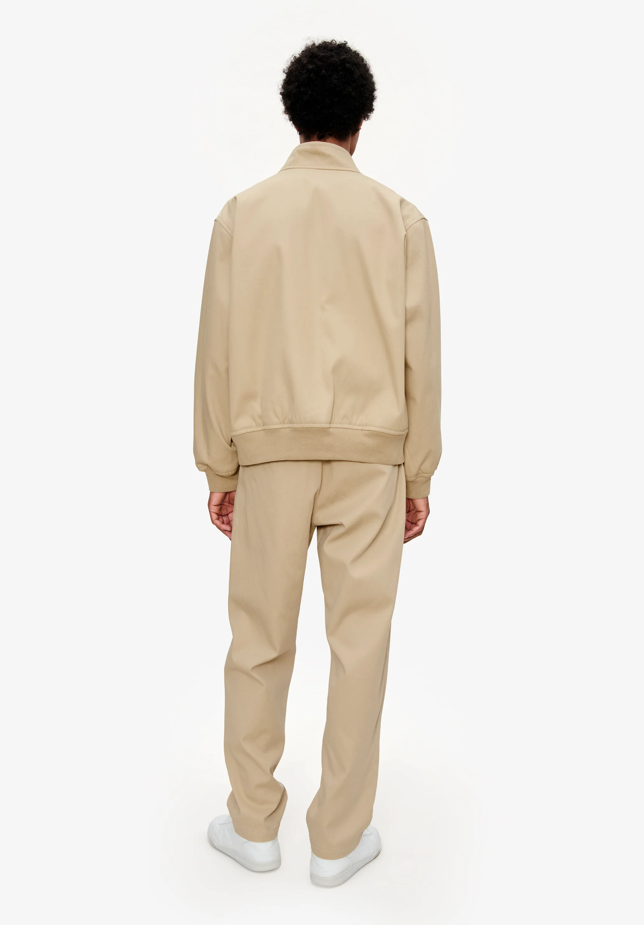 Fitted straight-leg gabardine chinos - Image 3