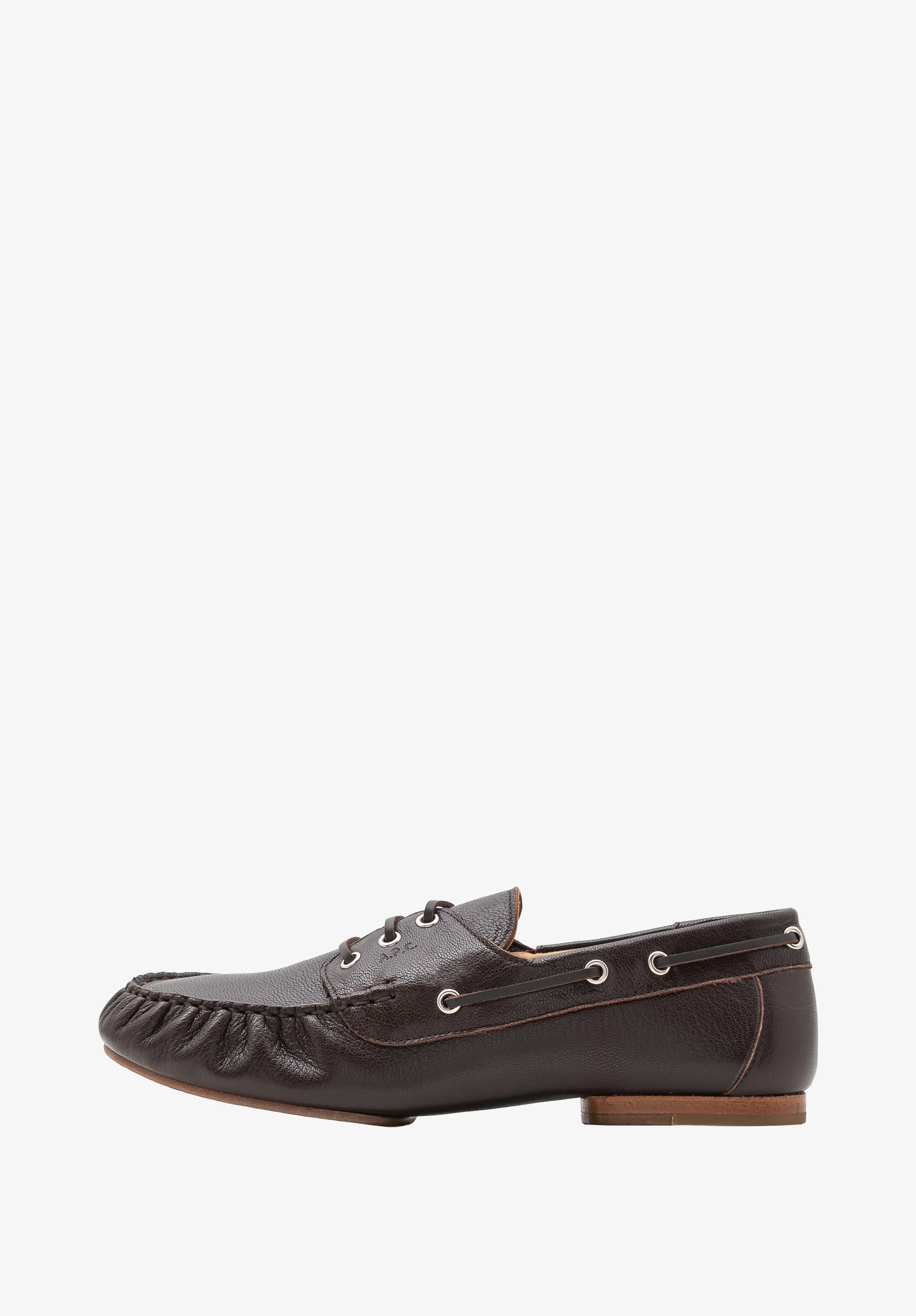 Leather boat shoes