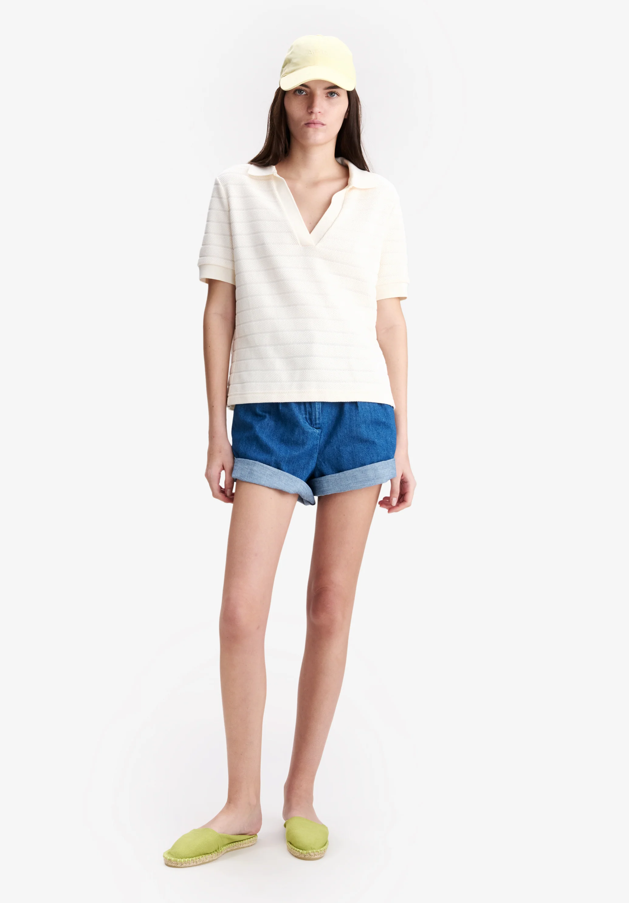 Livia Cropped Polo Shirt - Image 2