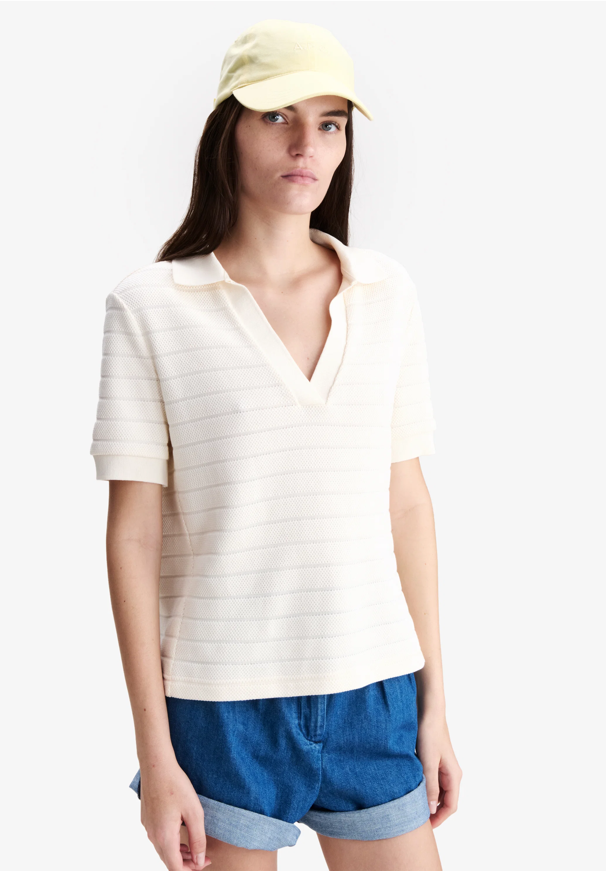 Livia Cropped Polo Shirt - Image 4