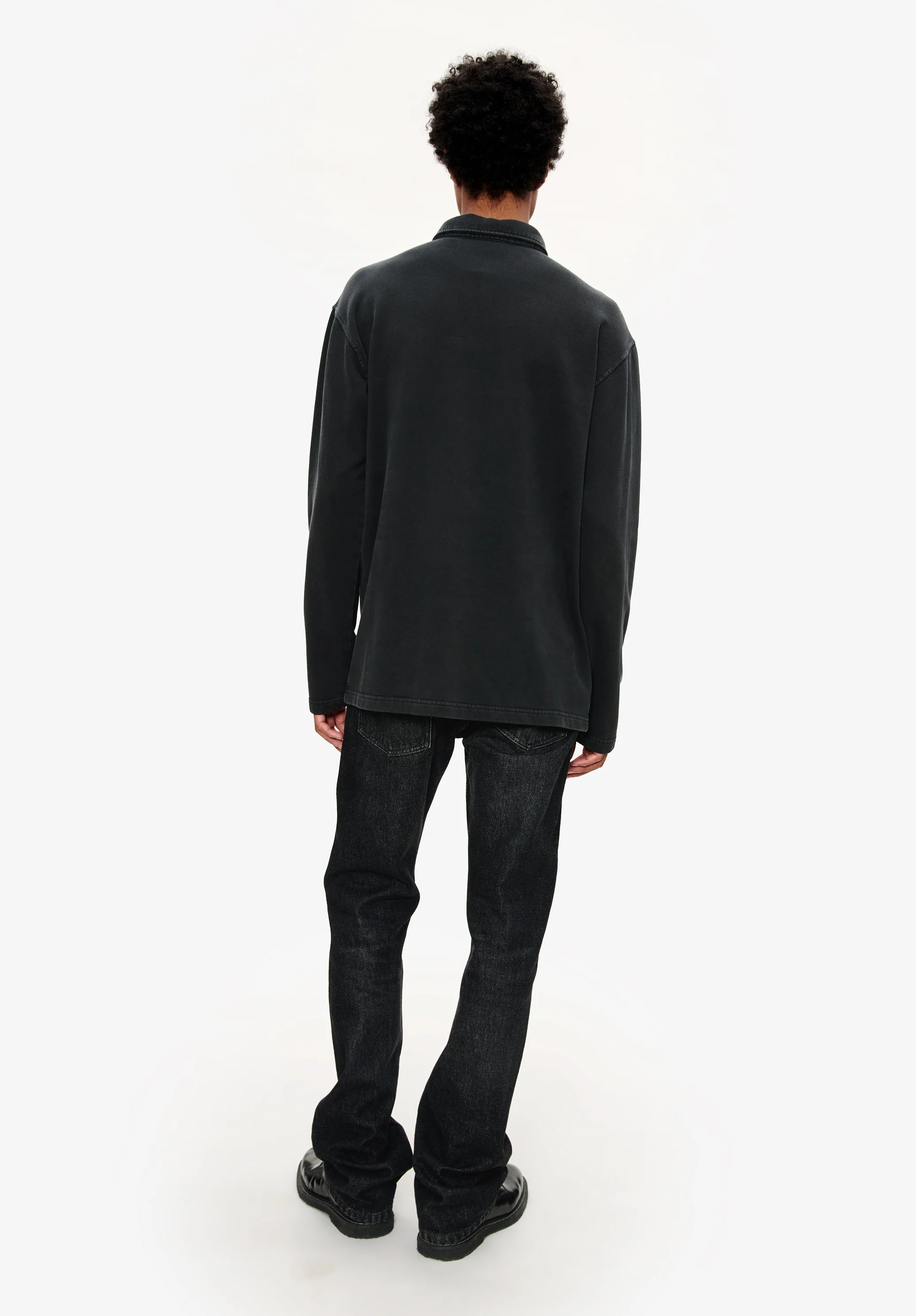 Long-sleeve unisex polo shirt - Image 3