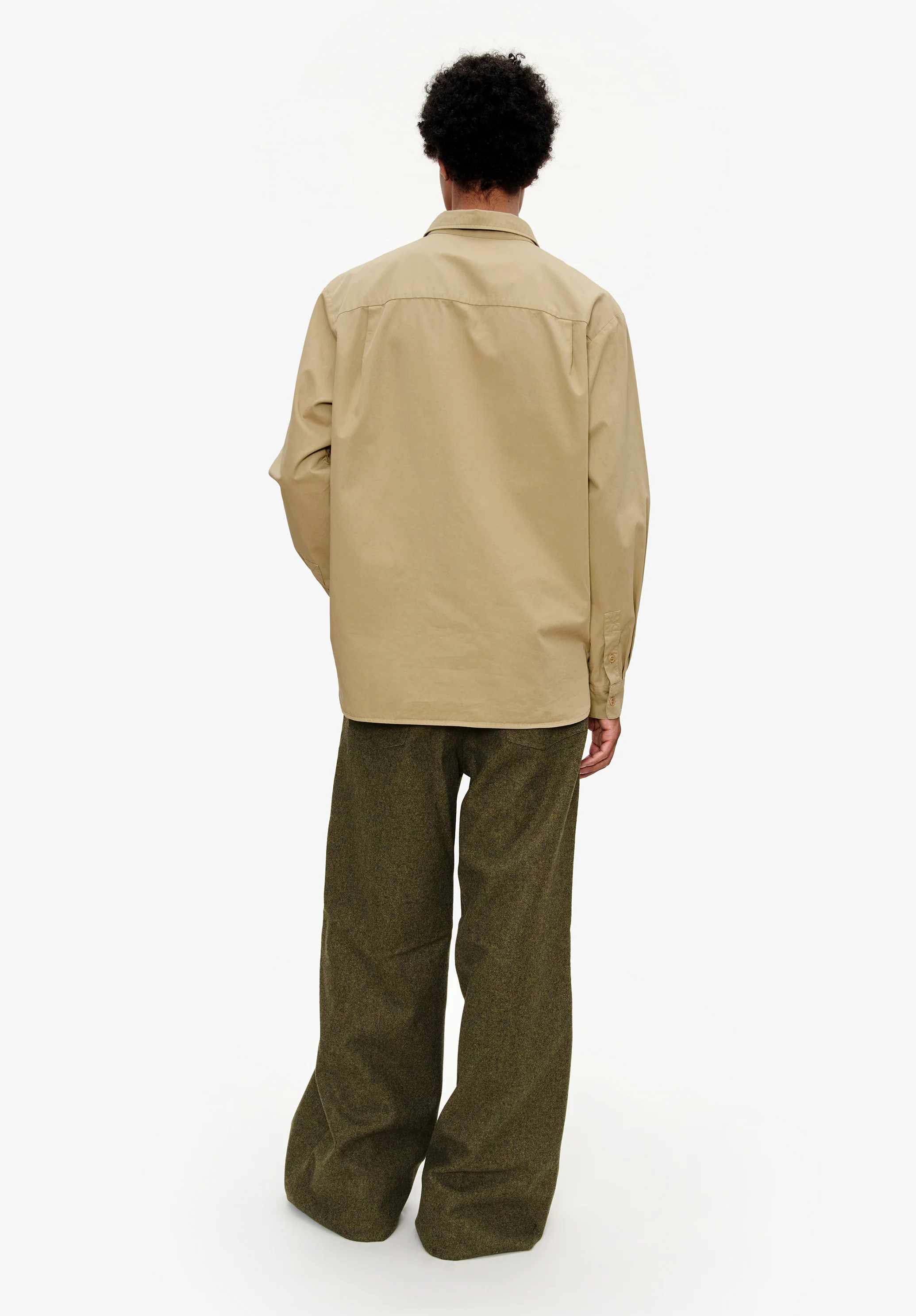 Loose-fit gabardine shirt - Image 3