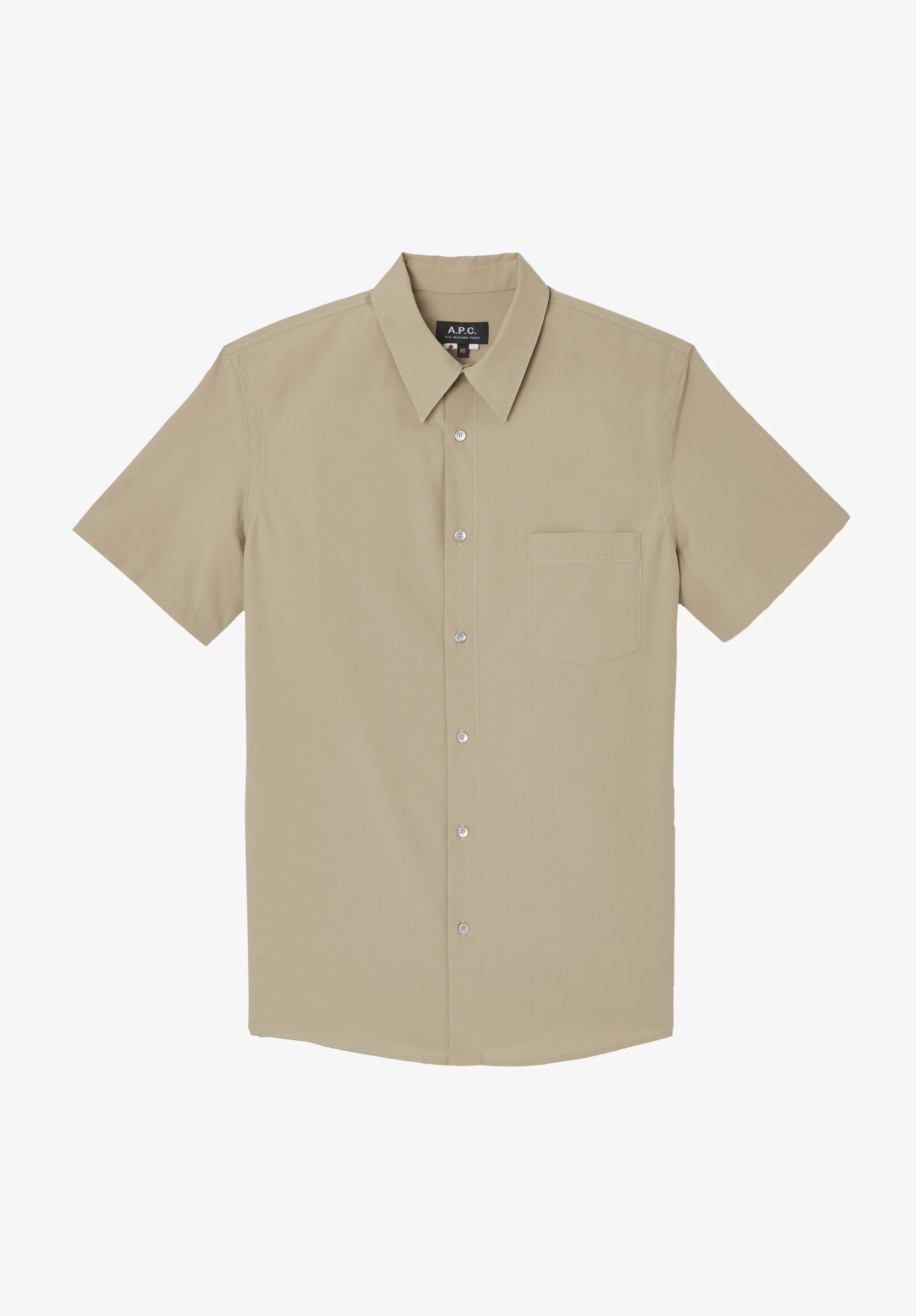 Poplin short-sleeve shirt