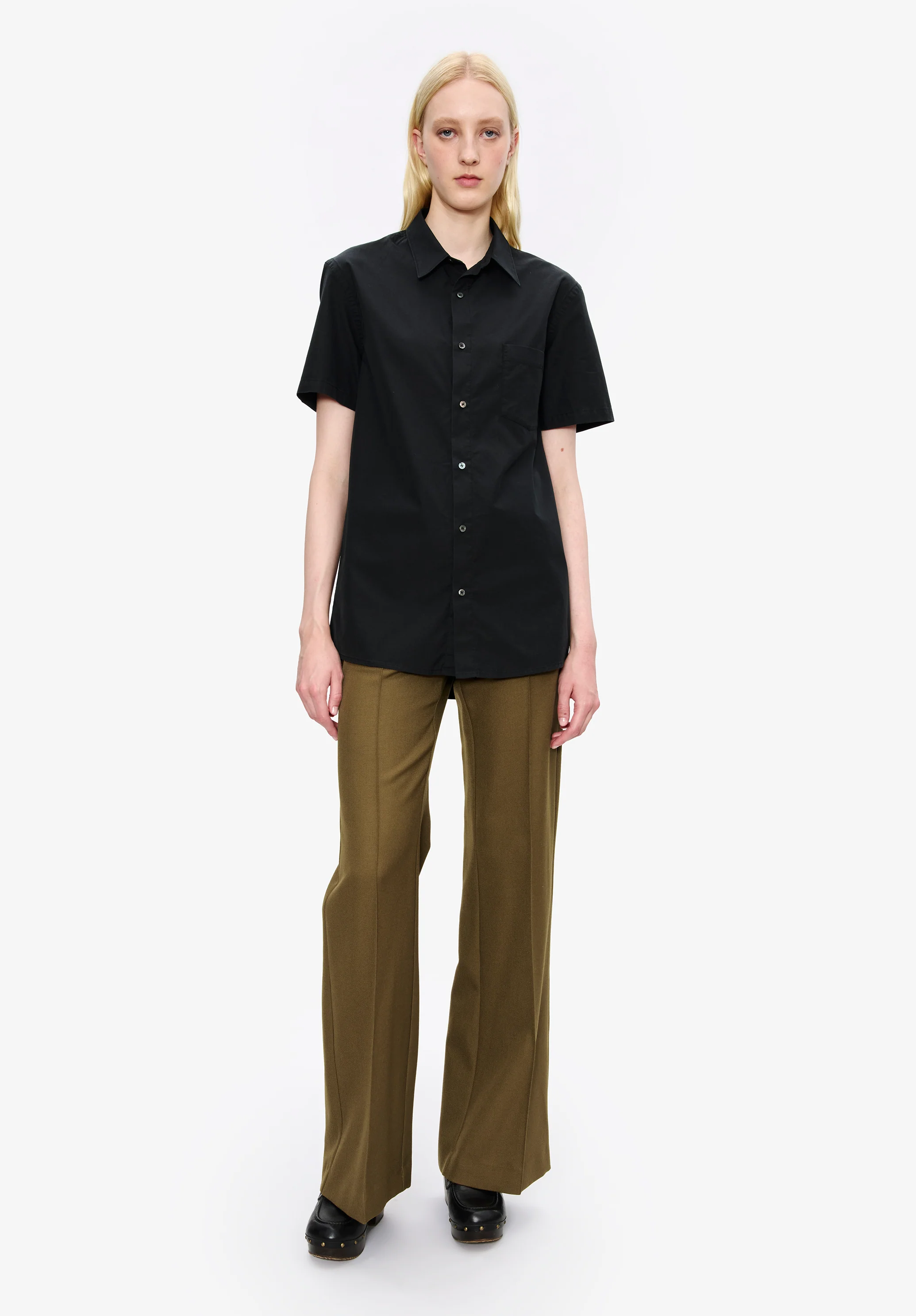 Poplin short-sleeve shirt - Image 2