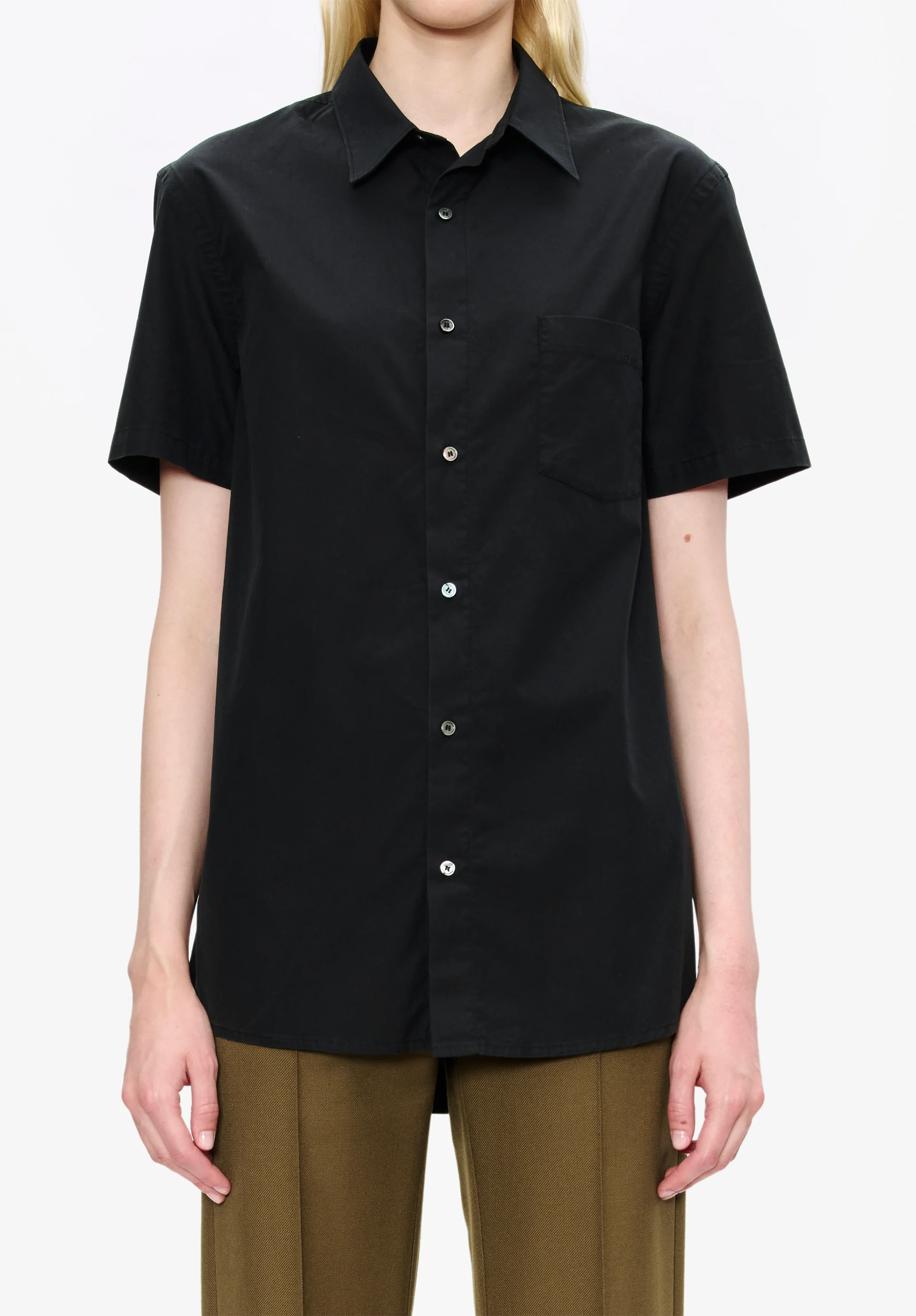 Poplin short-sleeve shirt - Image 4