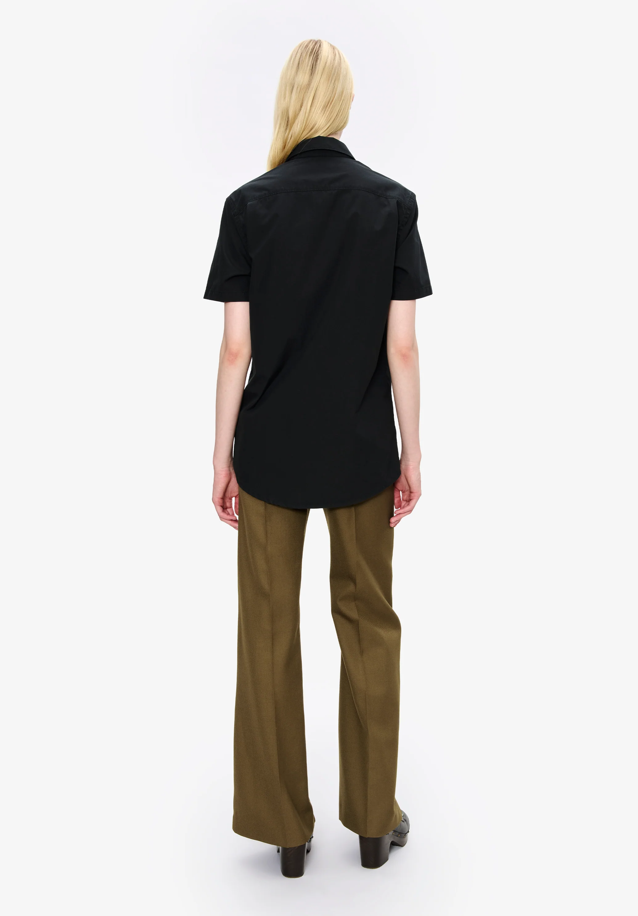 Poplin short-sleeve shirt - Image 6