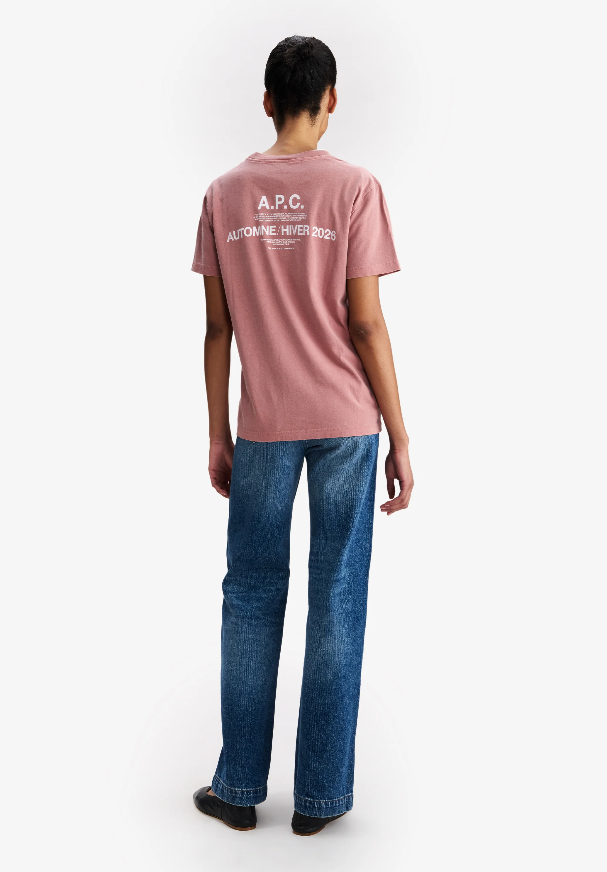 Raspberry pink A.P.C. Autumn 27 t-shirt - Image 6