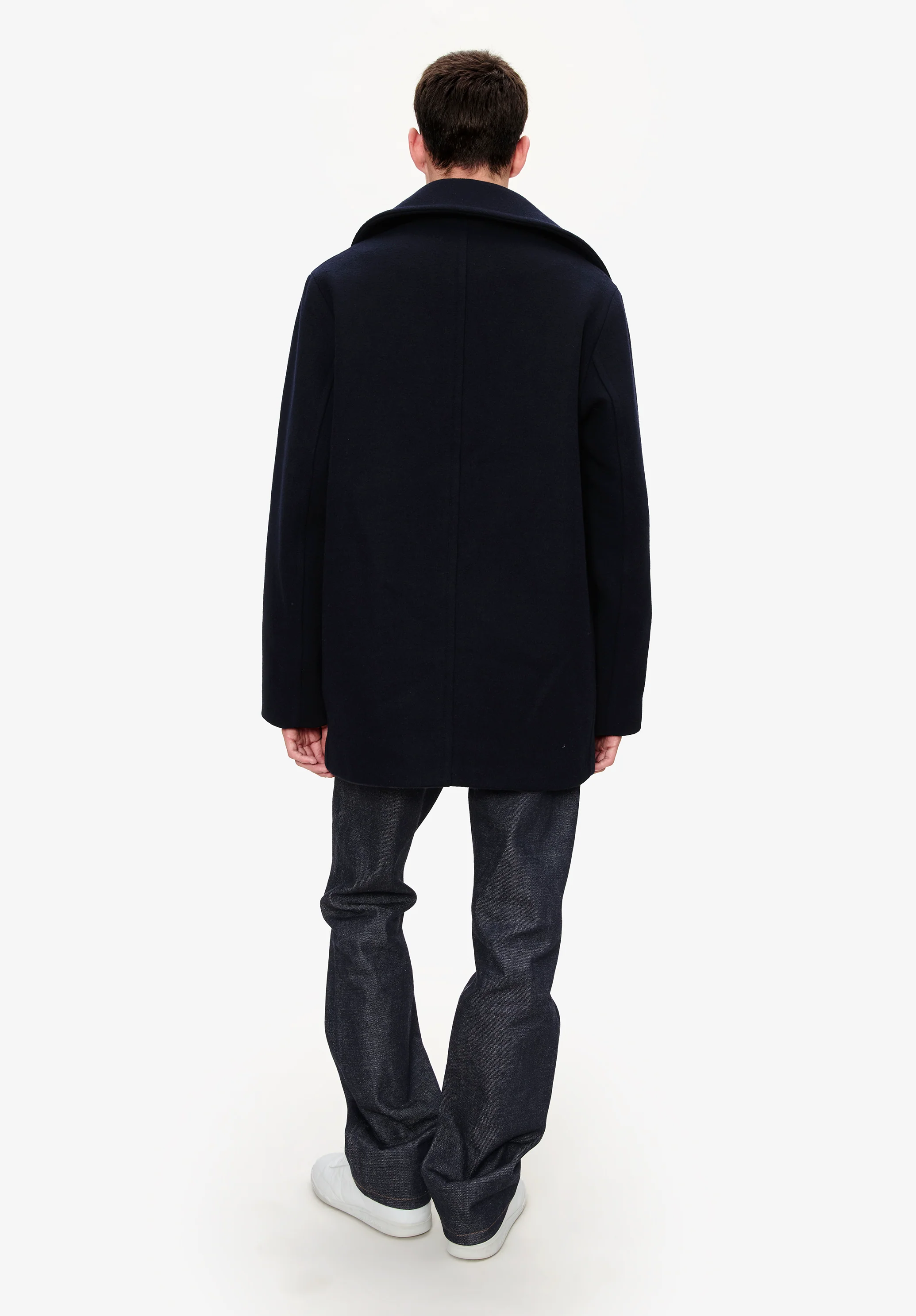 Recycled wool pea coat - Image 2