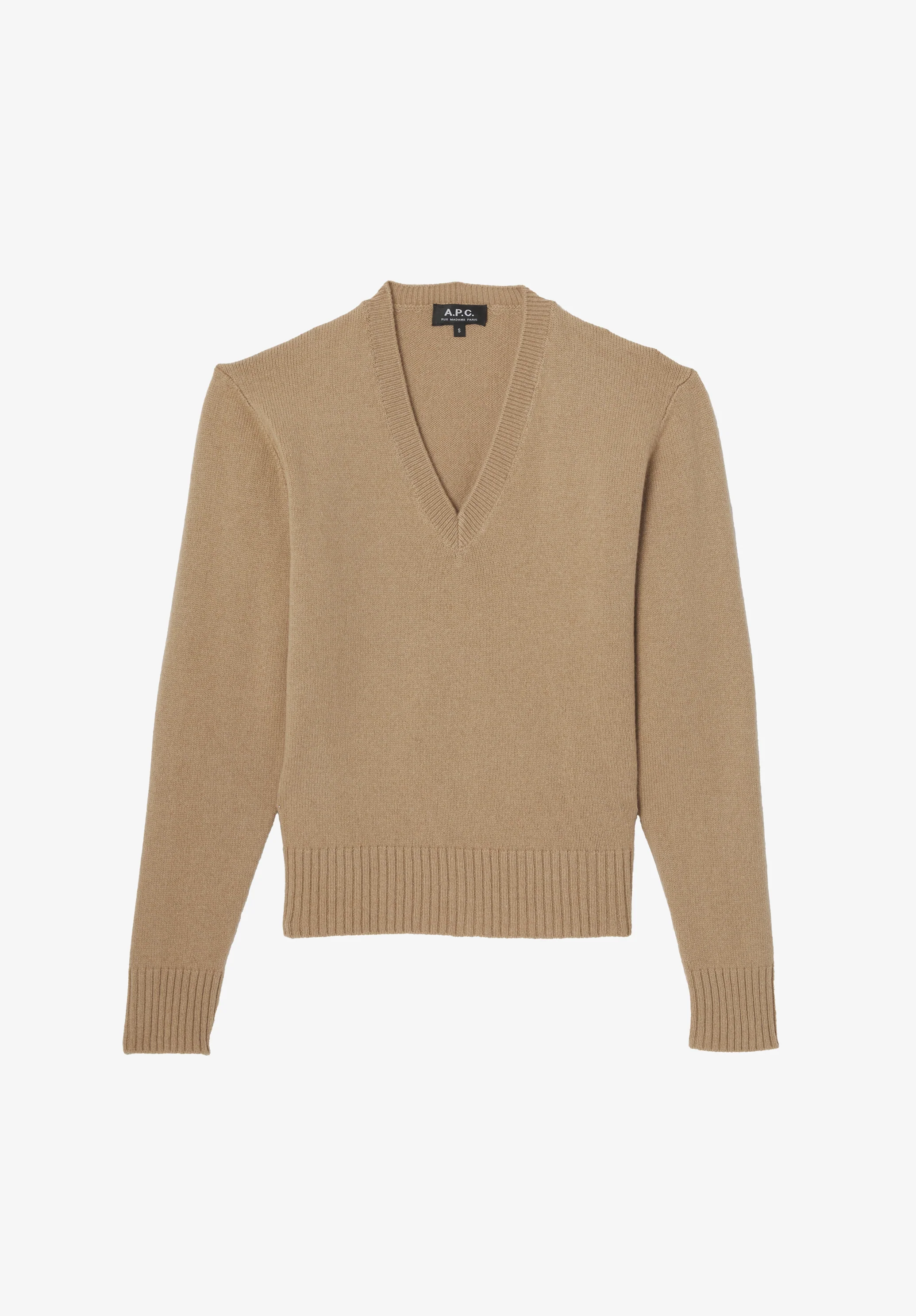 Short V-neck jumper