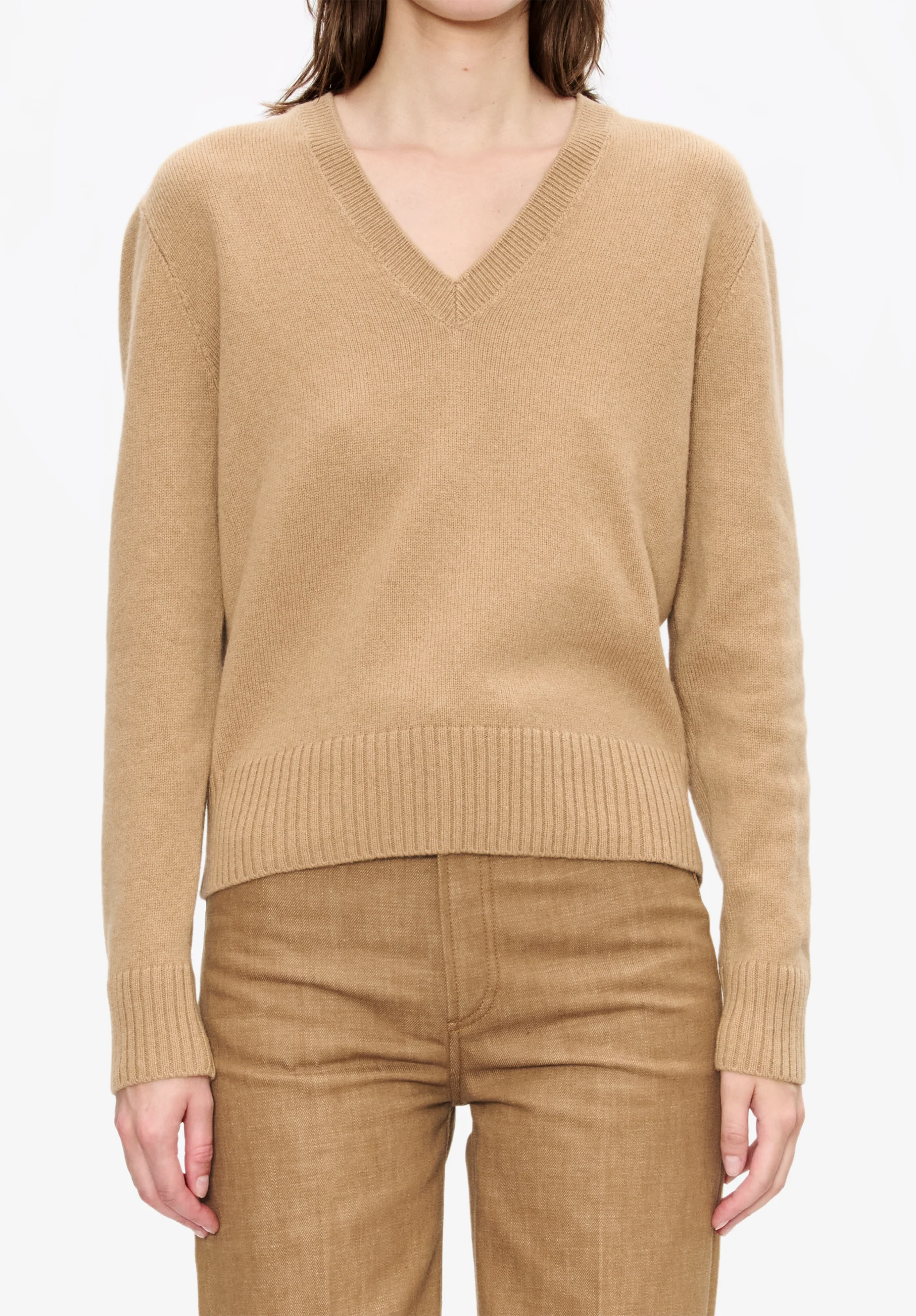 Short V-neck jumper - Image 2