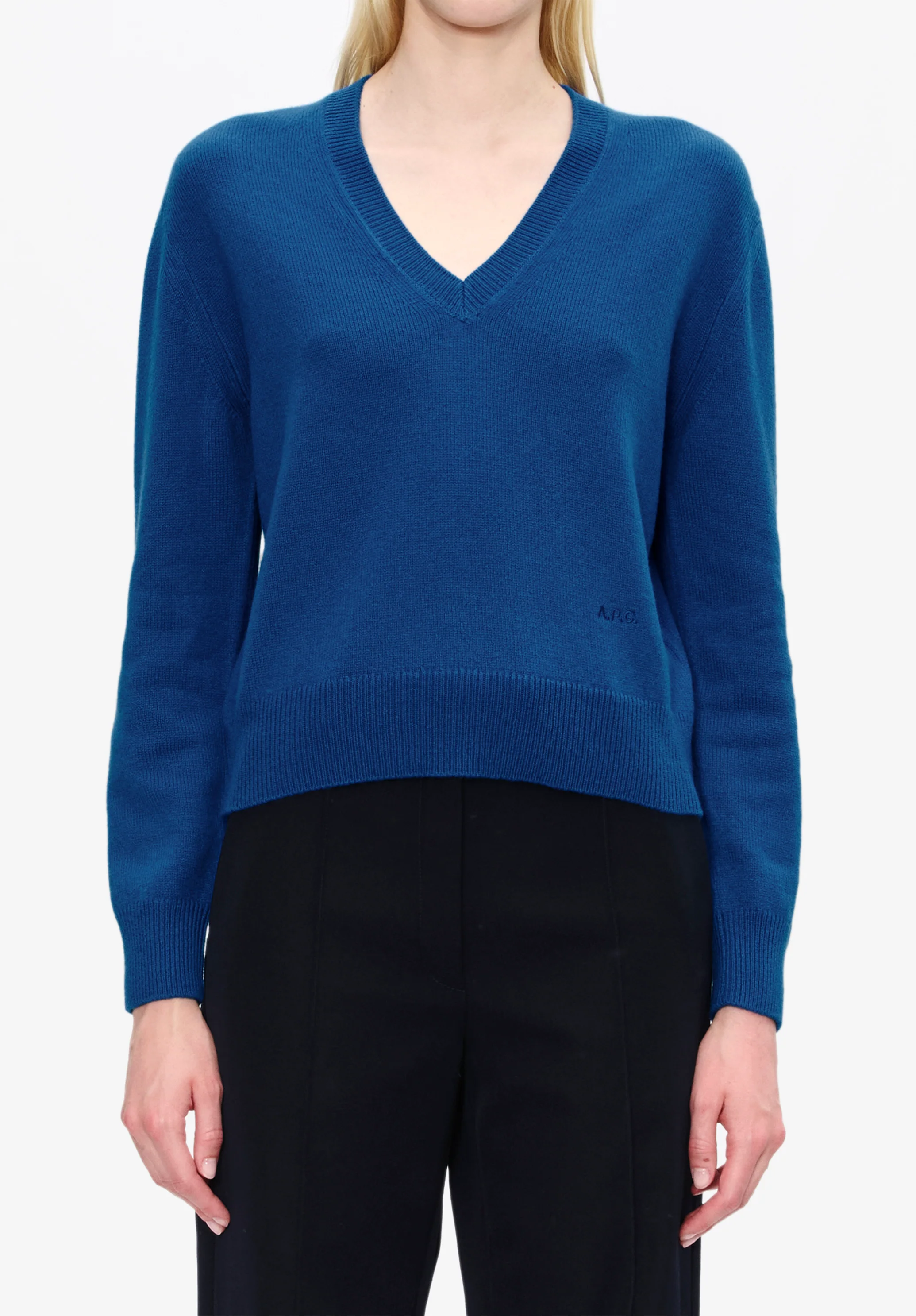 Short V-neck jumper - Image 4