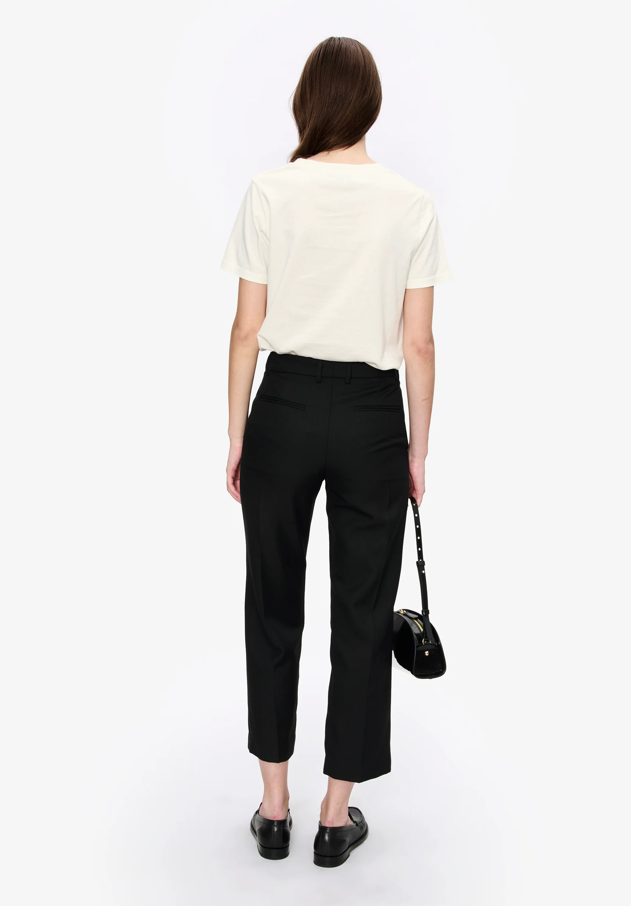 Straight-leg trousers with a permanent crease - Image 3