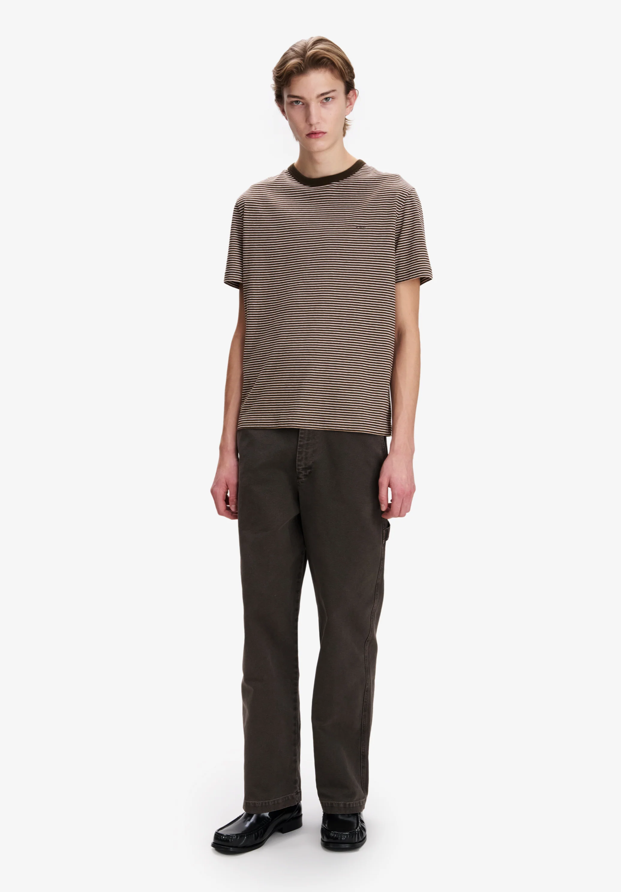 Striped brown t-shirt - Image 2