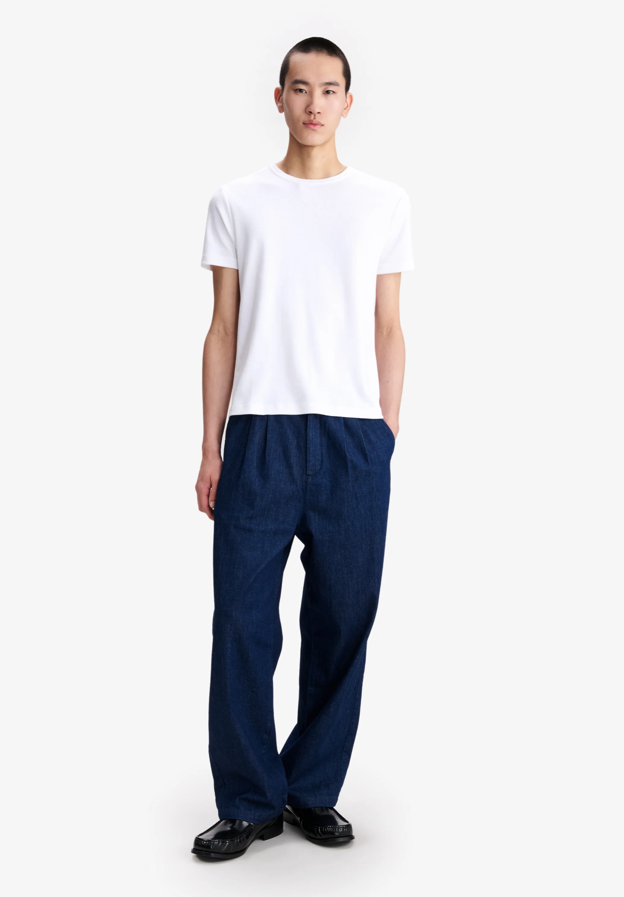 White t-shirt with A.P.C. micro-logo - Image 2