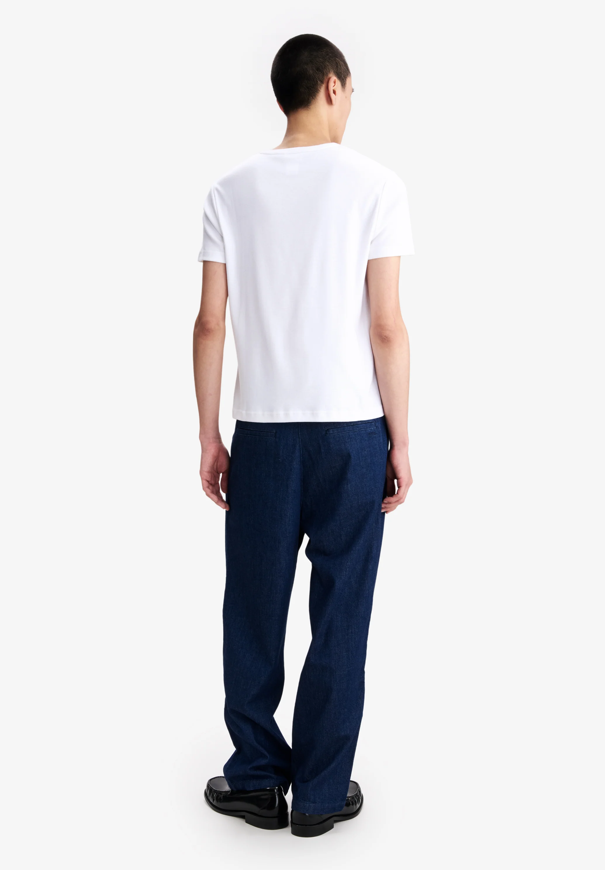 White t-shirt with A.P.C. micro-logo - Image 3